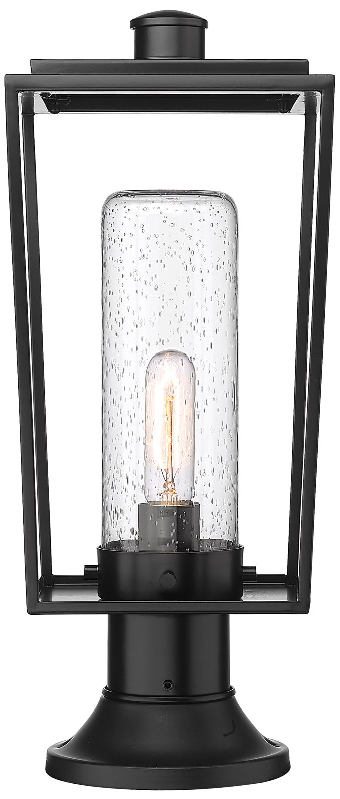 Image 4 Sheridan by Z-Lite Black 19.5 inch 1 Light Outdoor Pier Mounted Fixture more views