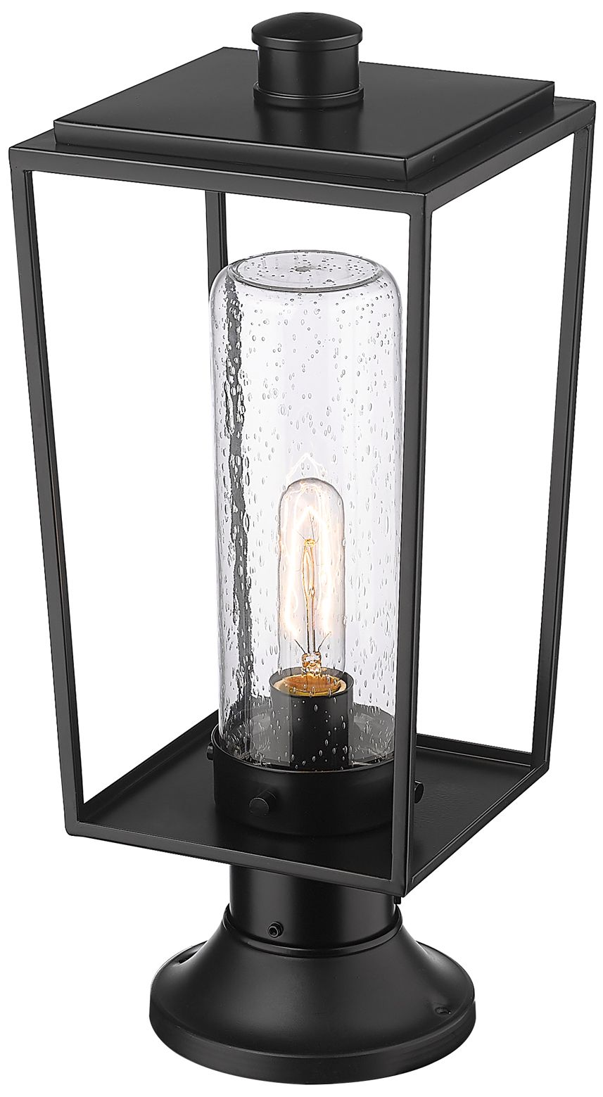 Image 5 Sheridan by Z-Lite Black 19.5 inch 1 Light Outdoor Pier Mounted Fixture more views