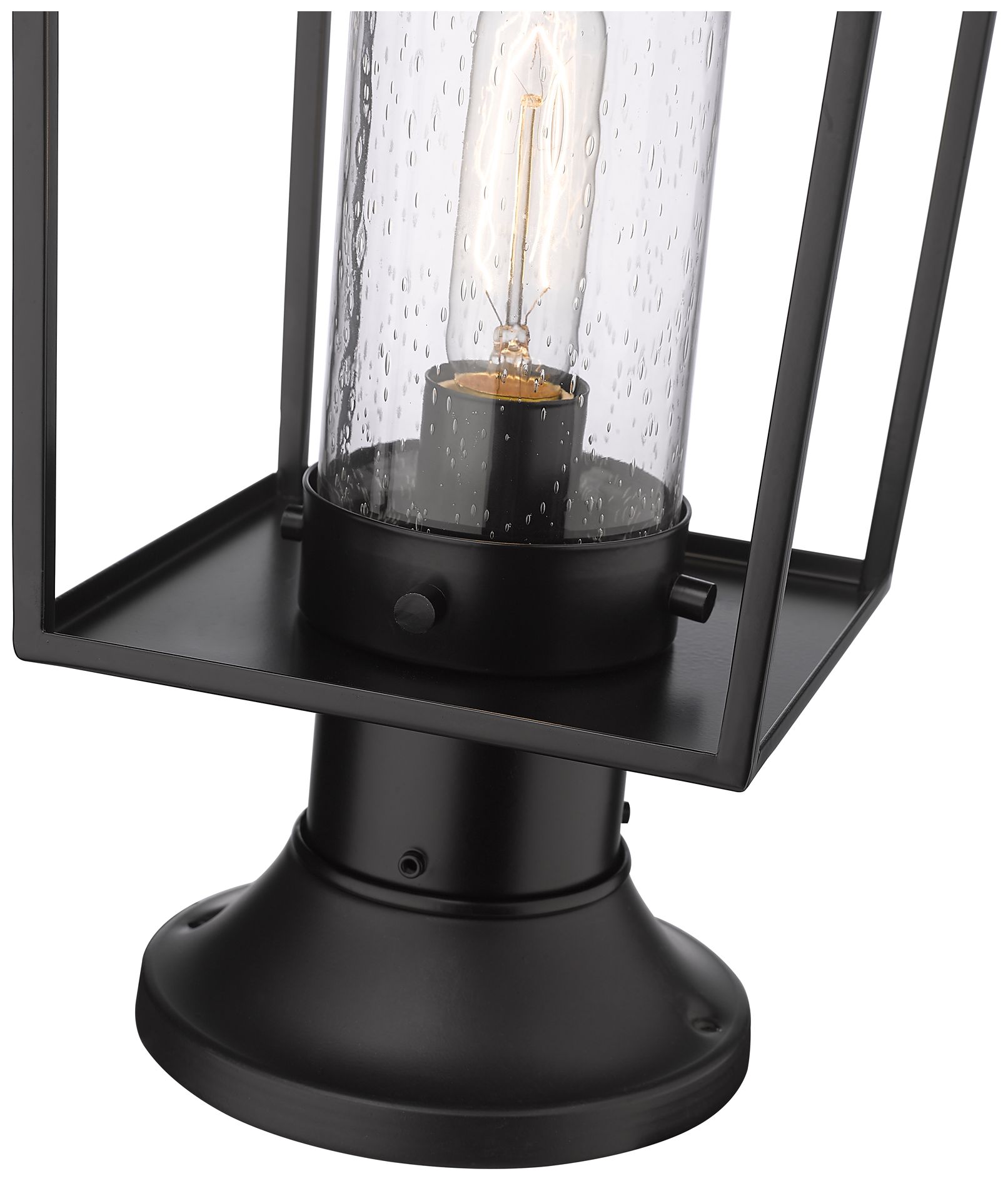 Image 6 Sheridan by Z-Lite Black 19.5 inch 1 Light Outdoor Pier Mounted Fixture more views