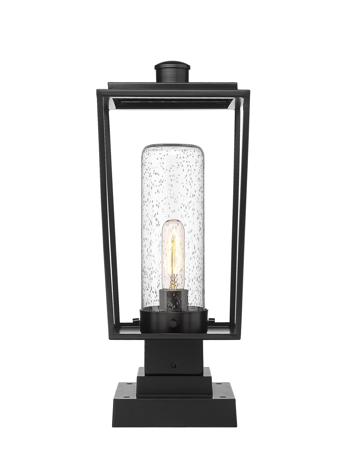 Image 5 Sheridan by Z-Lite Black 19.75 inch 1 Light Outdoor Pier Mounted Fixture more views