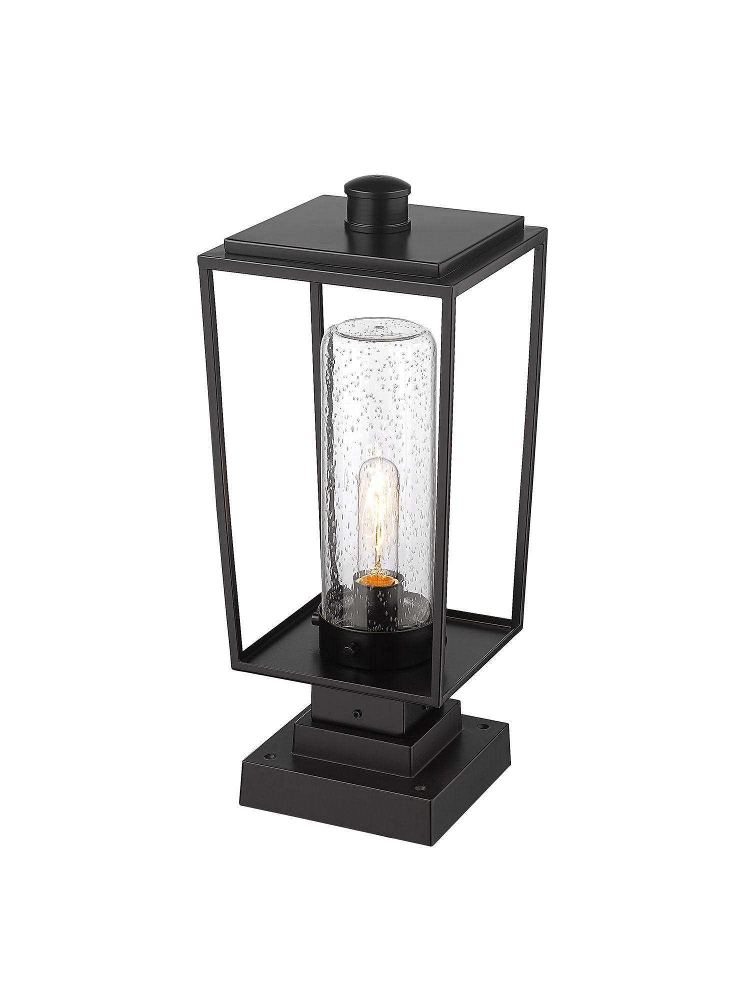 Image 6 Sheridan by Z-Lite Black 19.75 inch 1 Light Outdoor Pier Mounted Fixture more views