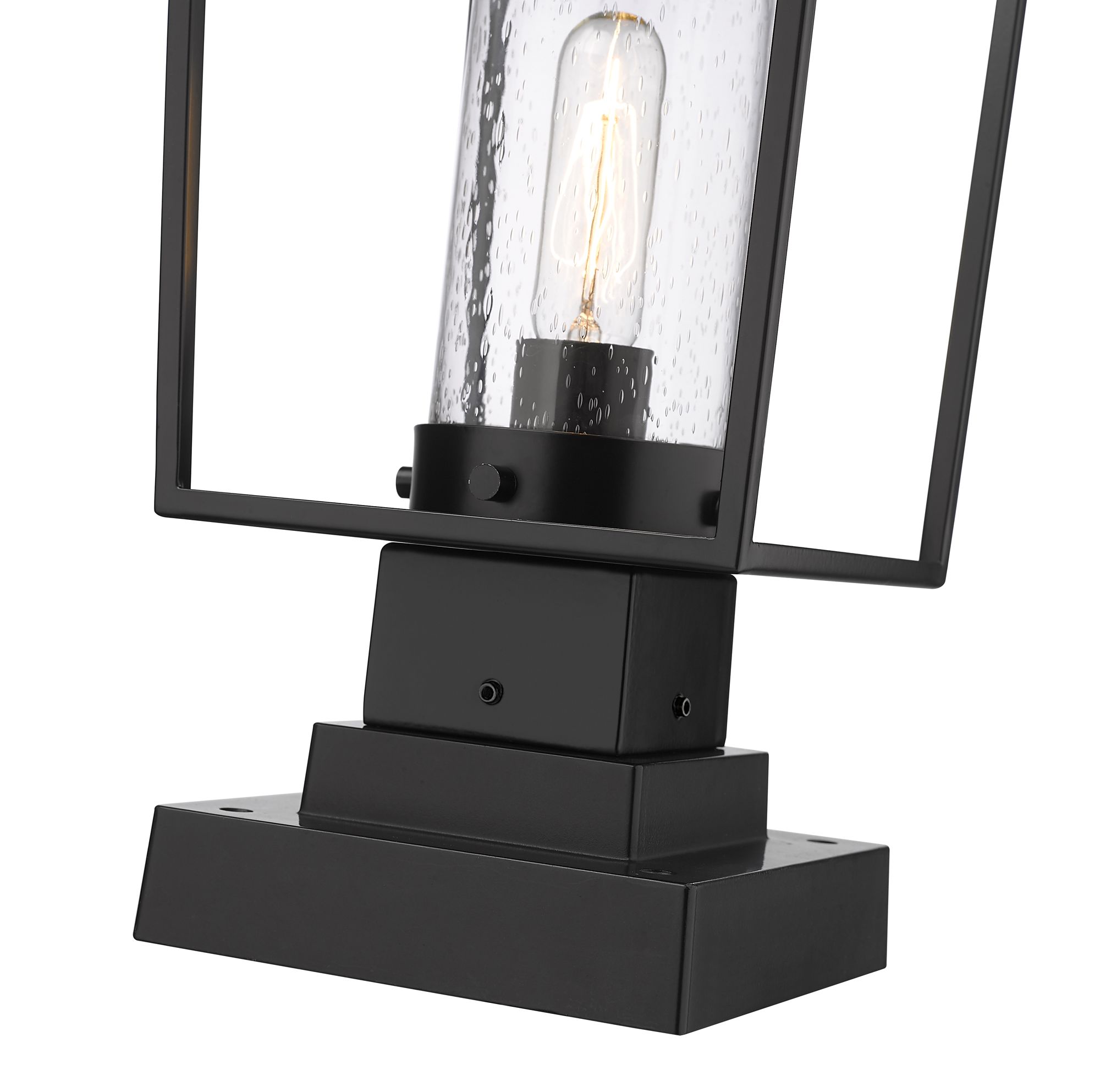 Image 7 Sheridan by Z-Lite Black 19.75 inch 1 Light Outdoor Pier Mounted Fixture more views