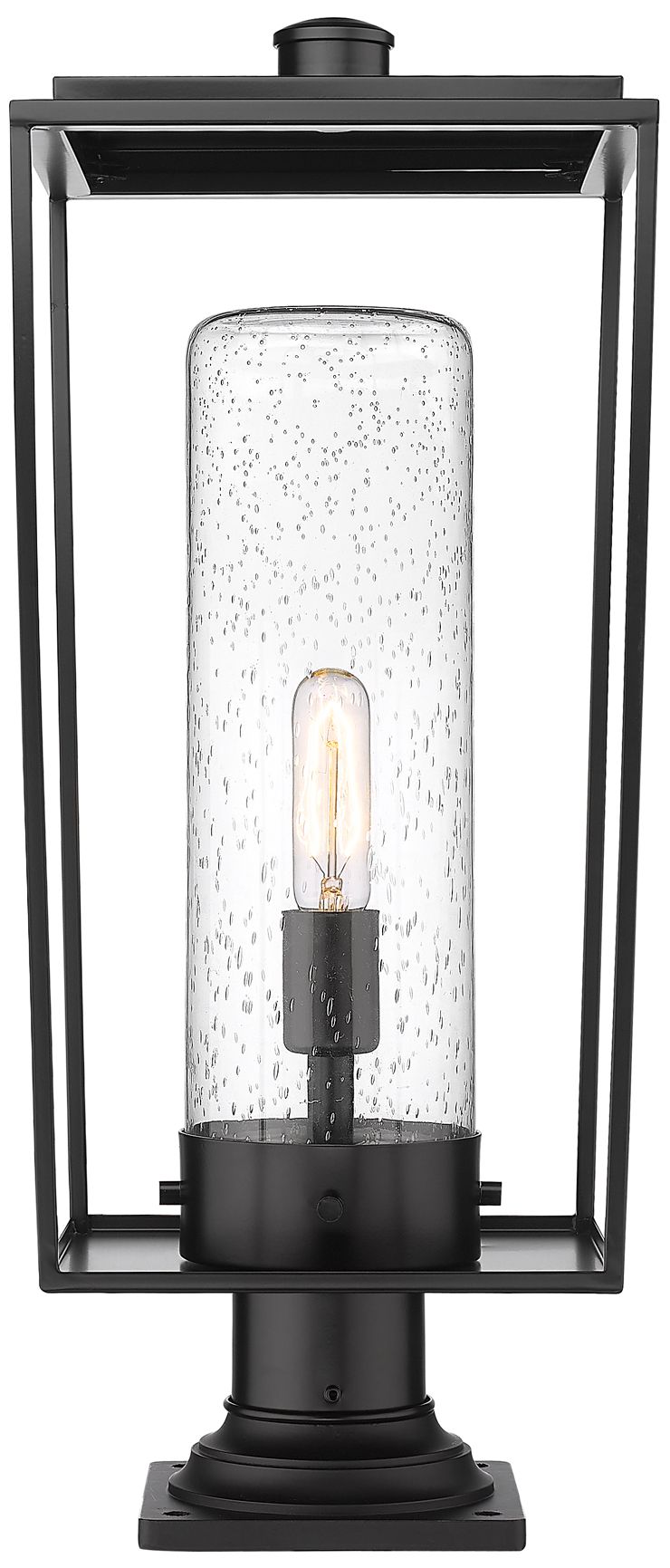 Image 4 Sheridan by Z-Lite Black 24.5 inch 1 Light Outdoor Pier Mounted Fixture more views