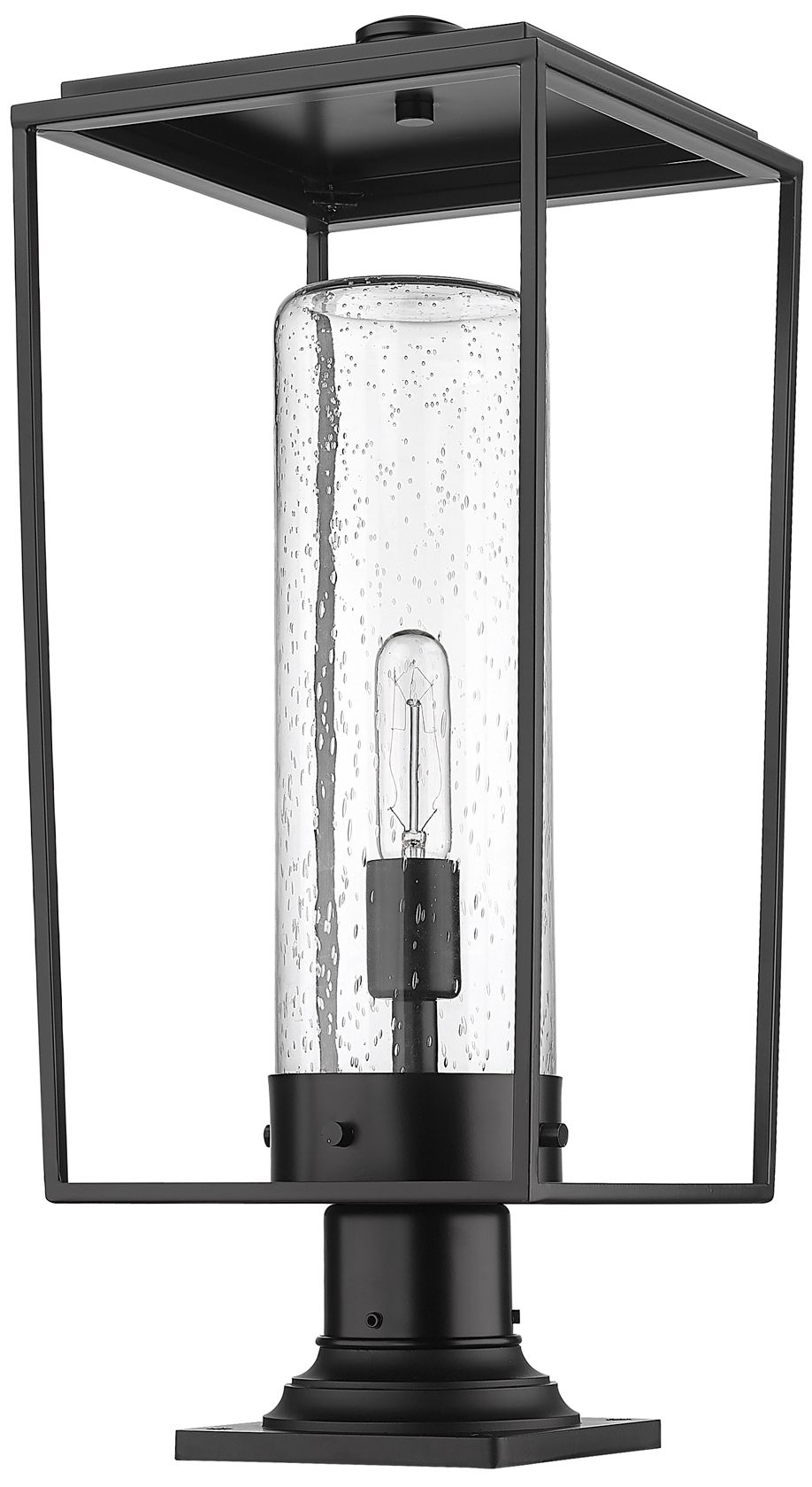 Image 5 Sheridan by Z-Lite Black 24.5 inch 1 Light Outdoor Pier Mounted Fixture more views