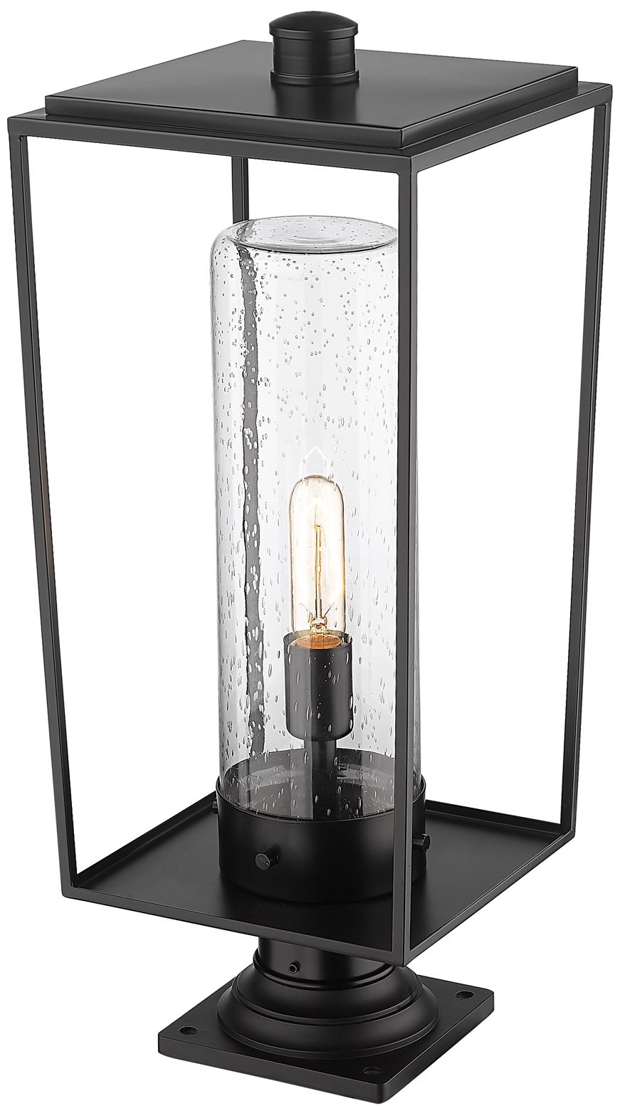 Image 6 Sheridan by Z-Lite Black 24.5 inch 1 Light Outdoor Pier Mounted Fixture more views