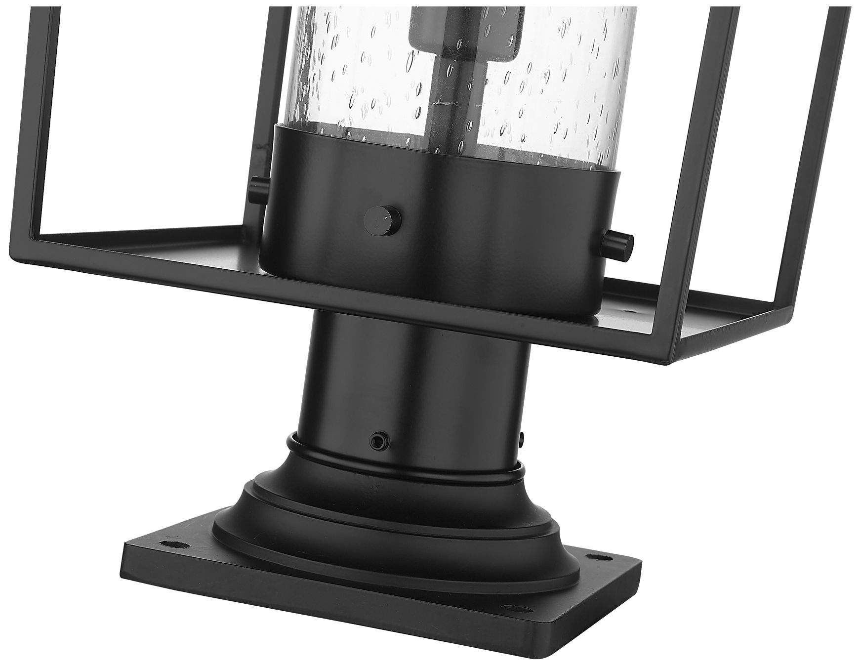 Image 7 Sheridan by Z-Lite Black 24.5 inch 1 Light Outdoor Pier Mounted Fixture more views