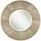 Sheridan Champagne Gold and Silver 31" Round Wall Mirror