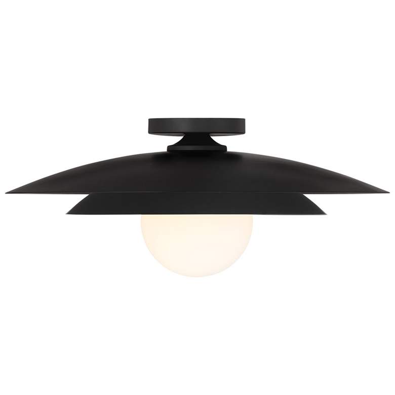 Image 1 Sherrer 1-Light Ceiling Light in Matte Black