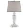 Sherry Crystal Table Lamp With 7" Wide Square Riser