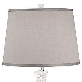 Image4 of Sherry Crystal Table Lamp with Gray Shade more views