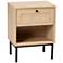 Sherwin 15 3/4" Wide Light Brown 1-Drawer End Table
