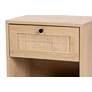 4_Sherwin 15 3/4" Wide Light Brown 1-Drawer End Table more views