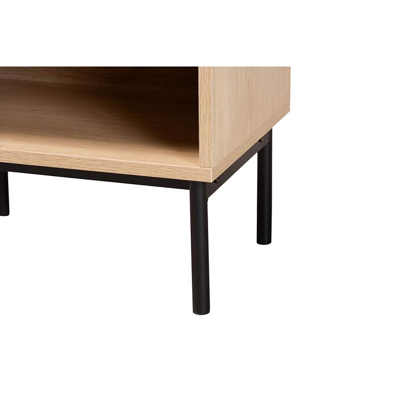 Image 5 Sherwin 15 3/4" Wide Light Brown 1-Drawer End Table more views