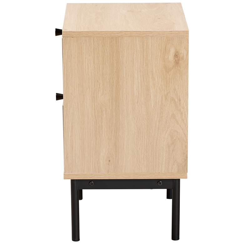 Image 6 Sherwin 15 3/4" Wide Light Brown 2-Drawer End Table more views