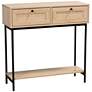 2_Sherwin 31 1/2" Wide Light Brown Wood 2-Drawer Console Table