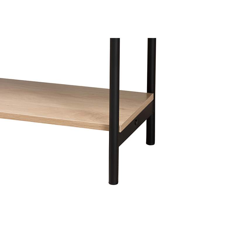 Image 4 Sherwin 31 1/2" Wide Light Brown Wood 2-Drawer Console Table more views