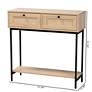 Sherwin 31 1/2" Wide Light Brown Wood 2-Drawer Console Table