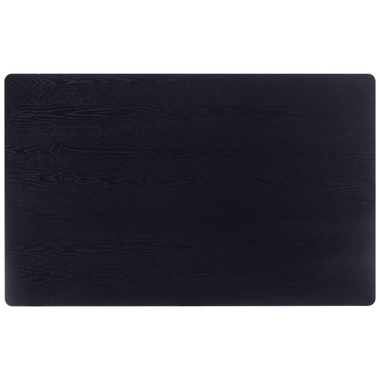 Image 4 Sherwin 47 1/4" Wide Black Rectangular Dining Table more views