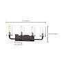 2_Sherwood; 4 Light; Vanity; 32 in.; Iron Black with Brushed Nickel Accents more views