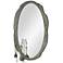 Sherwood Antique Gray 30" x 50" Oval Wall Mirror