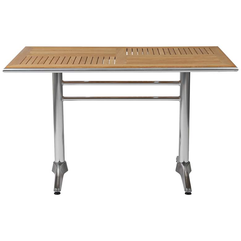 Image 1 Sherwood Teak Top Aluminum Dining Table