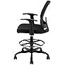 Shewsbury Black Fabric Adjustable Office Chairs Set of 2