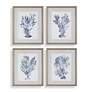 2_Shibori Coral 32 1/4" High Framed Print Wall Art Set of 4