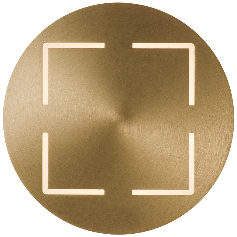 Image 1 Shield 11.8 inch Brushed Champagne Wall Mount