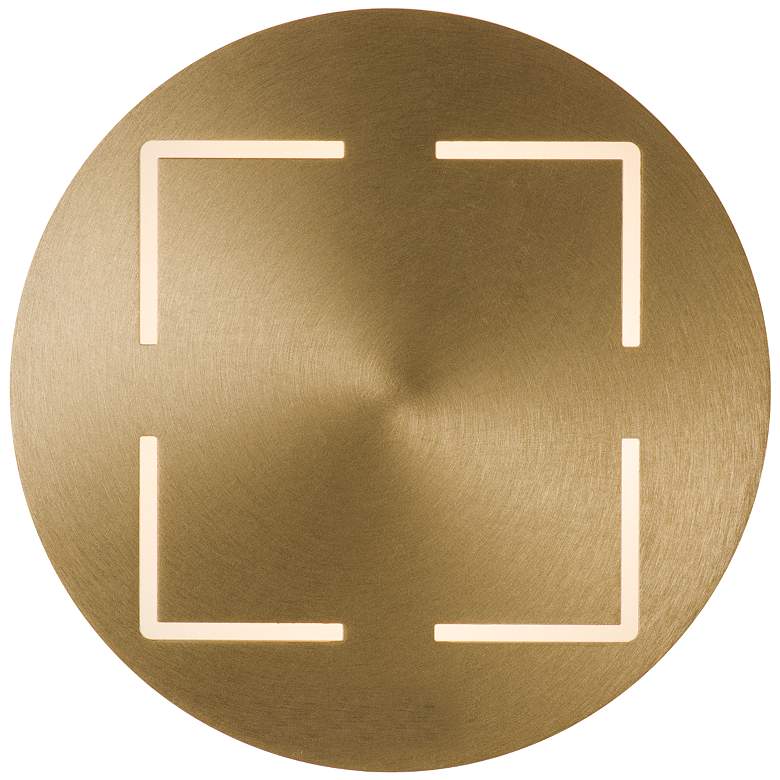 Image 1 Shield 7.1" Brushed Champagne Wall Mount