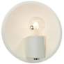 Shield Bisque Wall Sconce