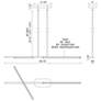 3_Shift 48 1/4" Wide Black LED Linear Pendant more views