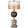 Shiloh Metal 28" High Brown Weathered Rustic Table Lamp