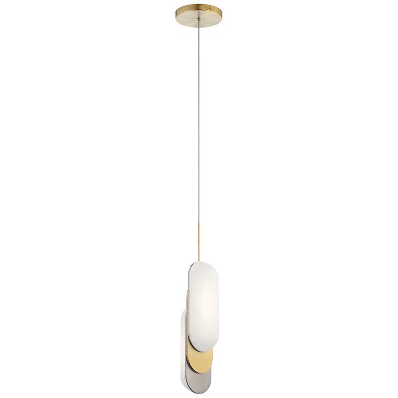 Image 2 Shima Champagne Gold Contemporary Pendant Light