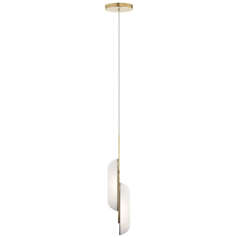 Image 3 Shima Champagne Gold Contemporary Pendant Light more views