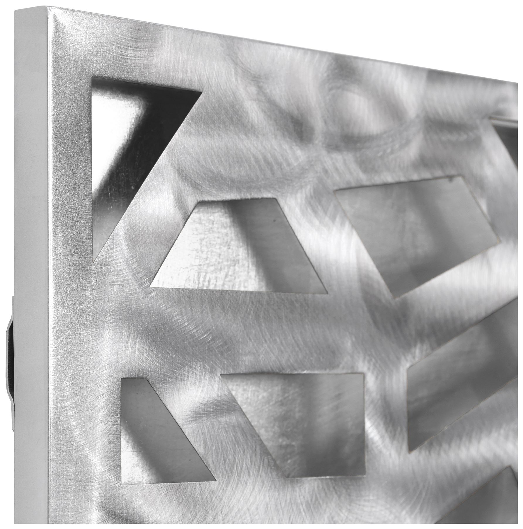 Image 6 Shimmering Cascade 3D Polished Steel Abstract Metal Wall Art more views