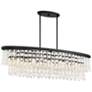 2_Shimmering Elegance 48"W Sand Coal 5-Light Island Chandelier