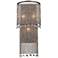 Shimmering Falls 13" High Antique Silver Wall Sconce