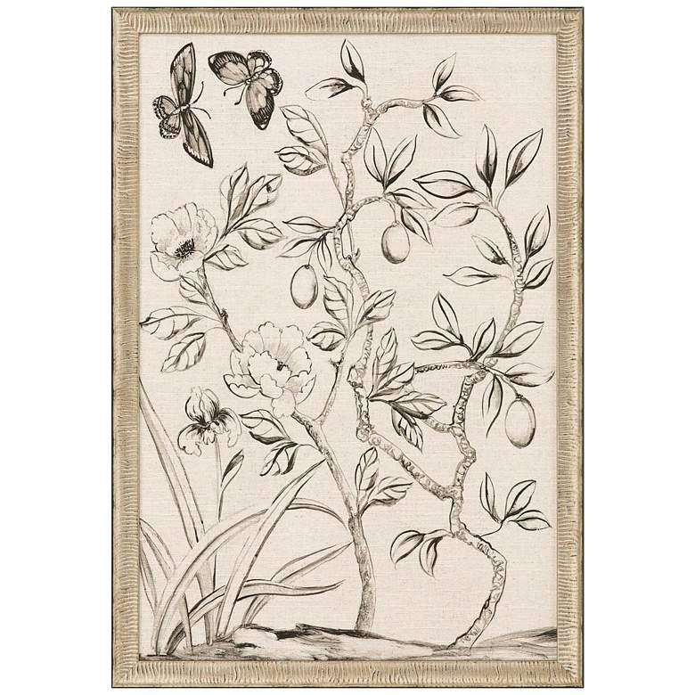 Image 1 Shimmering Garden I 39" High Framed Giclee Wall Art
