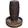 Shimmering Stones 32" High Rustic Modern Bubbler Fountain