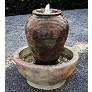 Shimmering Urn 33 1/2"H Relic Nebbia LED Outdoor Fountain