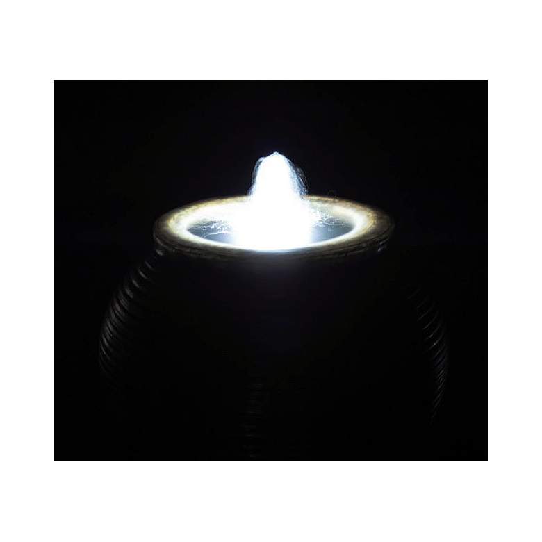 Image 2 Shimmering Urn 33 1/2"H Relic Nebbia LED Outdoor Fountain more views