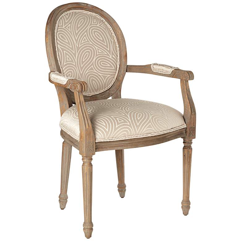 Image 1 Shimmery Paisley French Accent Chair