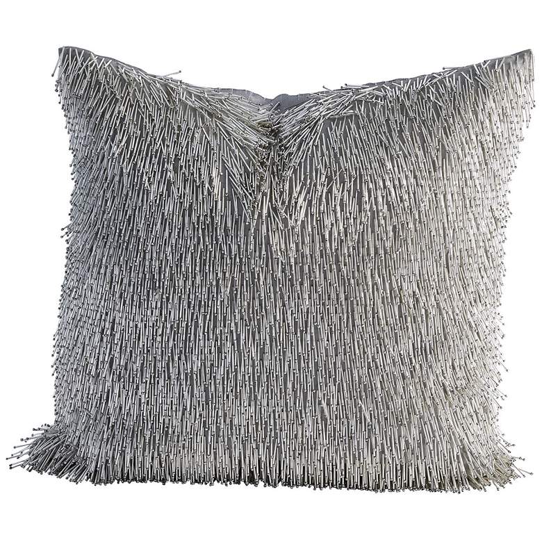 Image 1 Shimmy Silver 20" Square Decorative Pillow