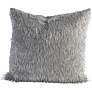Shimmy Silver 20" Square Decorative Pillow