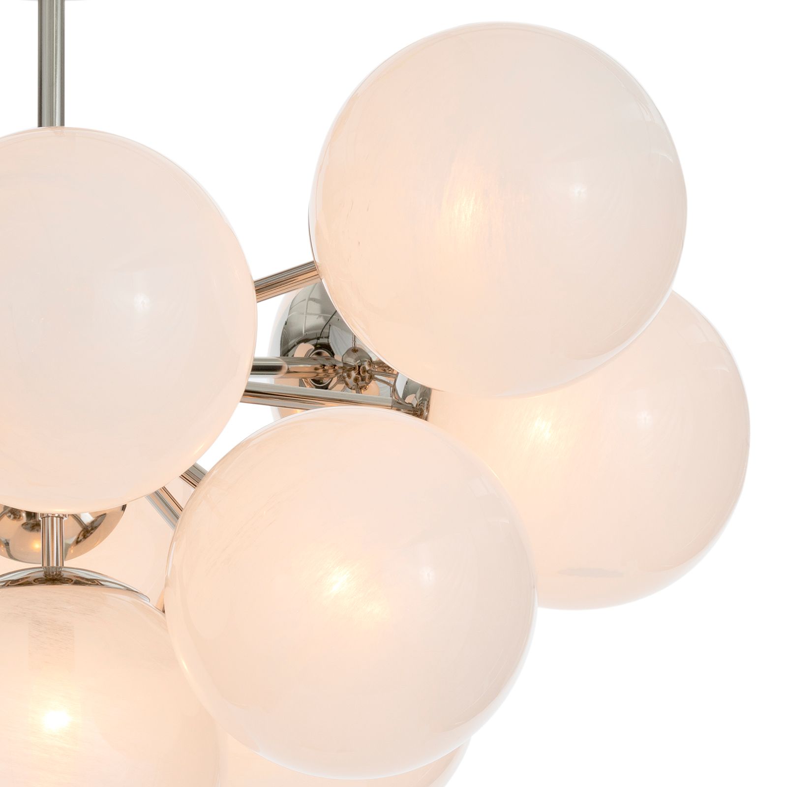 Image 5 Shine Flush Mount (Polished Nickel with Swirl Glass) more views