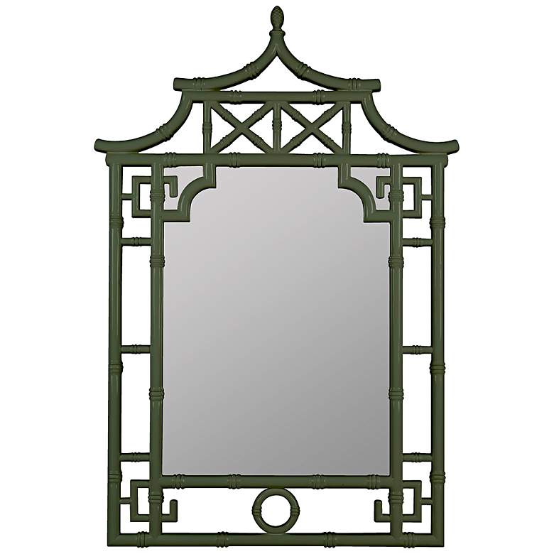 Image 1 Shing Dark Forest 28" x 42" Pagoda Wall Mirror