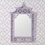 1_Shing French Lilac 28" x 42" Pagoda Wall Mirror