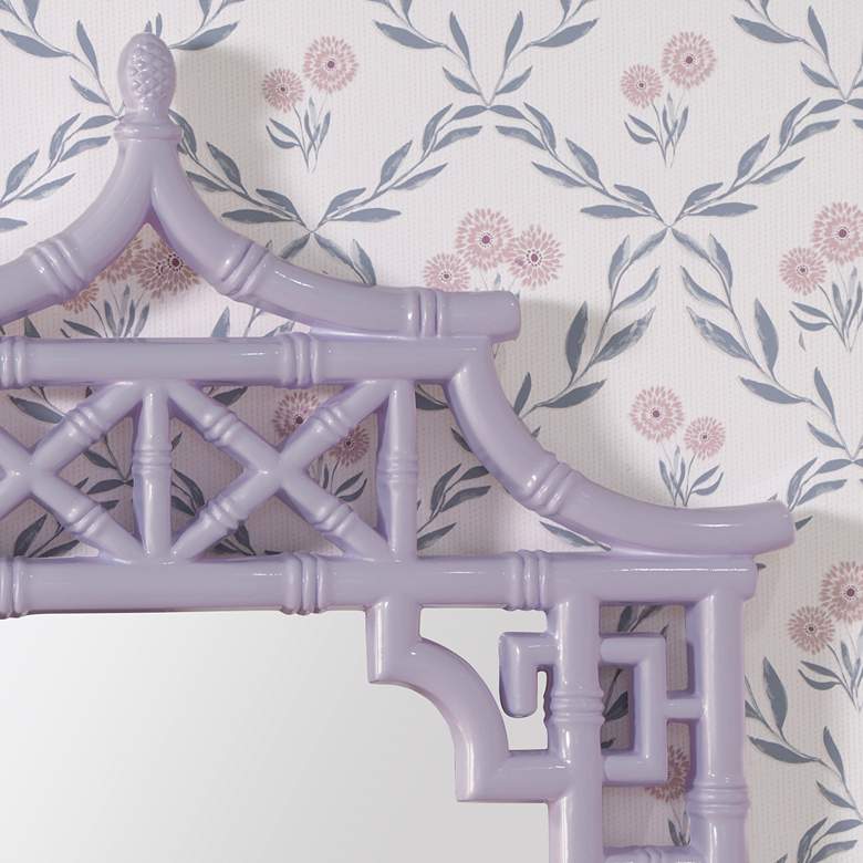 Image 3 Shing French Lilac 28" x 42" Pagoda Wall Mirror more views