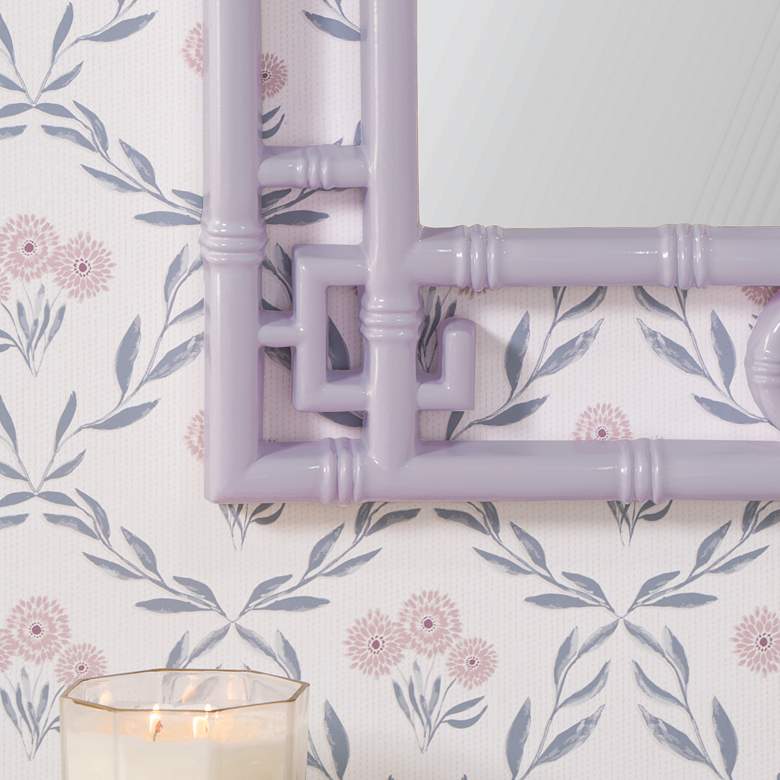 Image 4 Shing French Lilac 28" x 42" Pagoda Wall Mirror more views