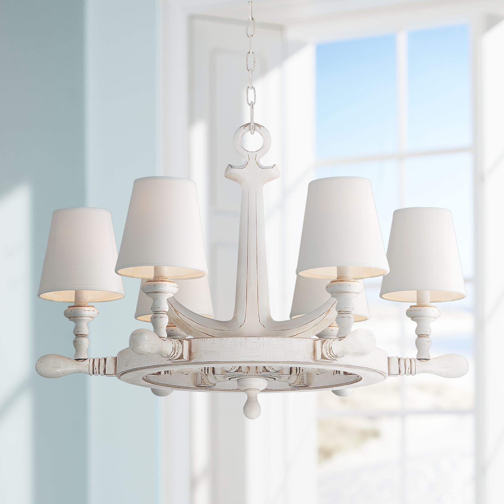 ships wheel light fixture